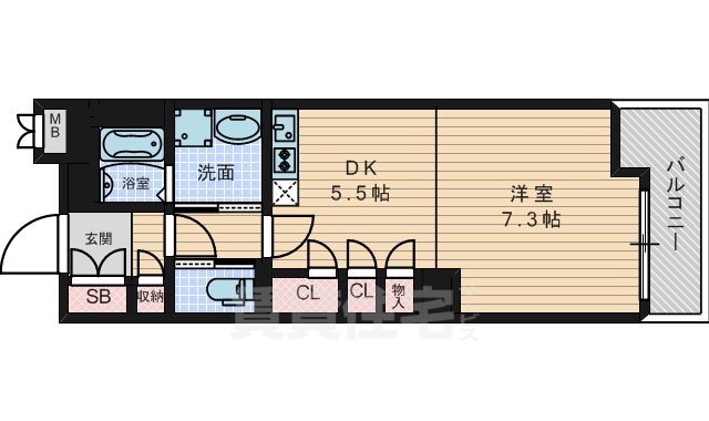 吹田市桃山台のマンションの間取り