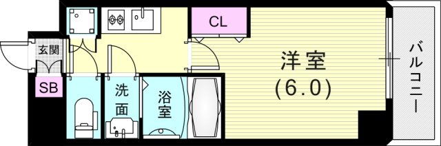 ワールドアイ神戸WESTの間取り