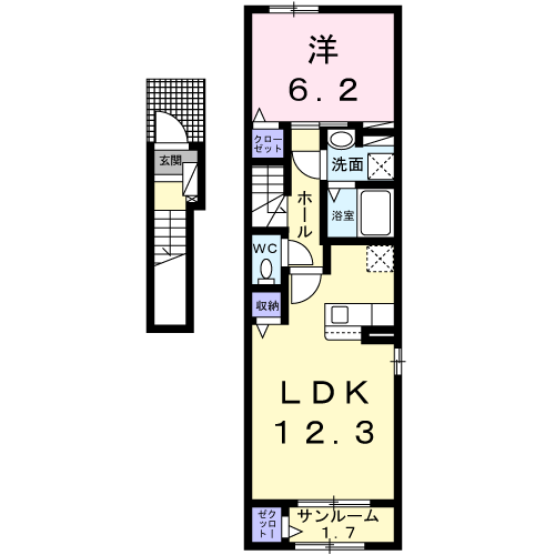 ソレッジャート　ヴィラの間取り