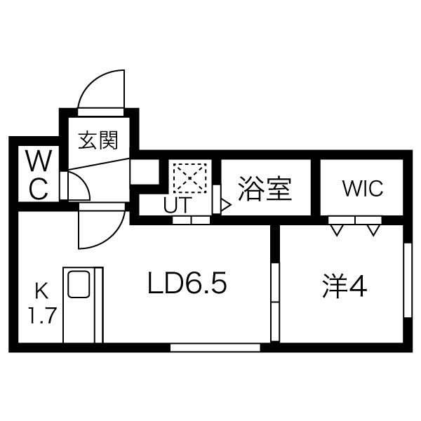 北海道札幌市豊平区月寒中央通３（マンション）の賃貸物件の間取り