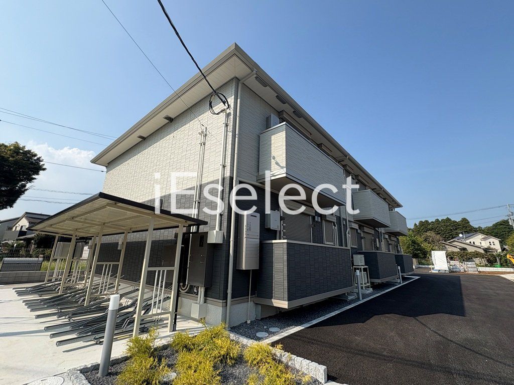 建物外観　新築！都市ガスの全部屋エアコン付きのお部屋です♪