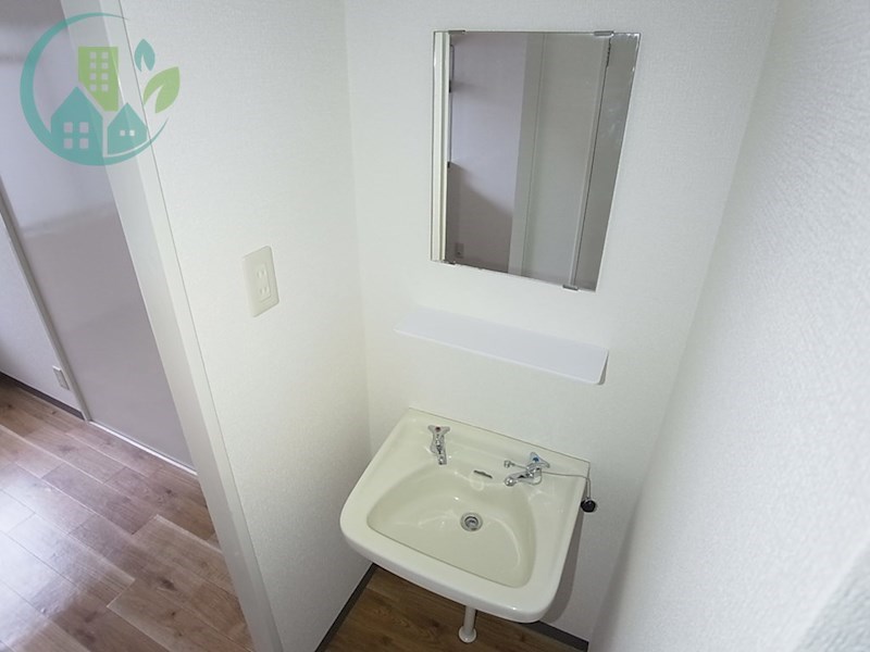 洗面設備　第二坂田ビル(J：COMネット 120M Wi-Fi 無料物