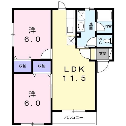 プリオール１２６の間取り