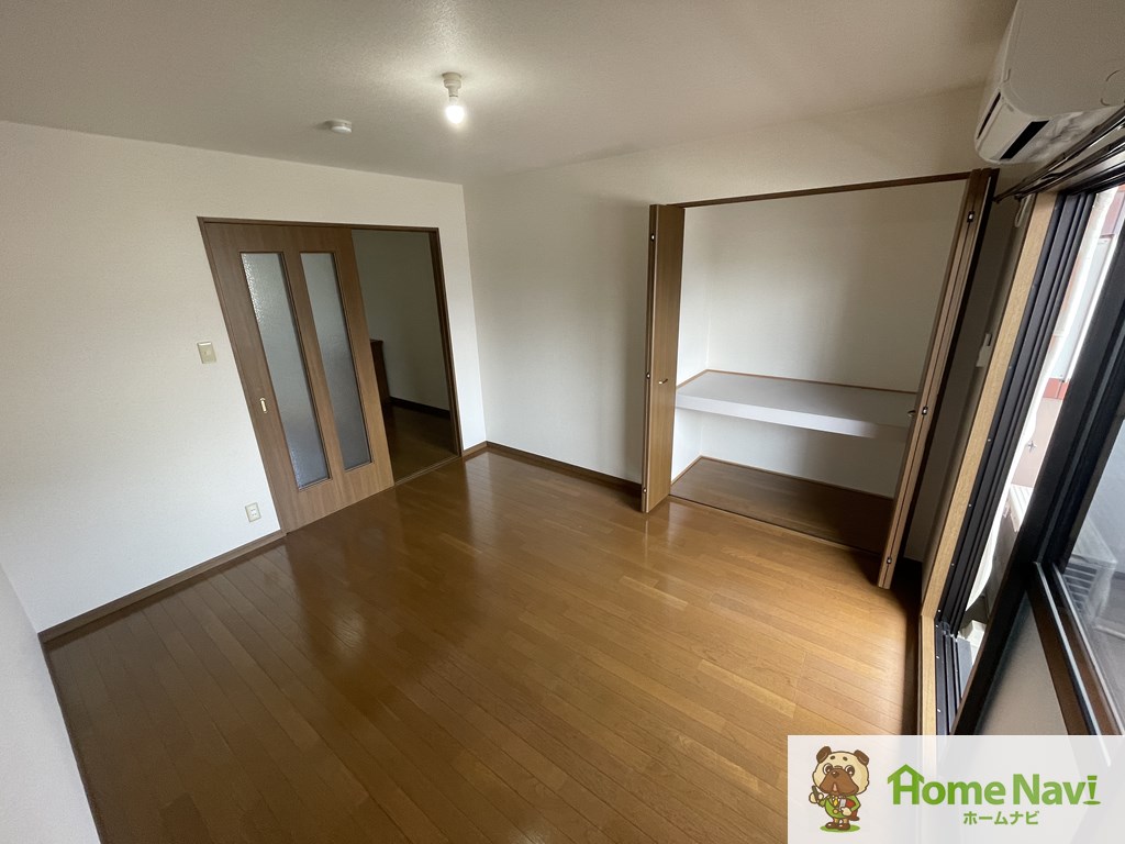 収納　大きな収納で荷物もすっきり片付きます。