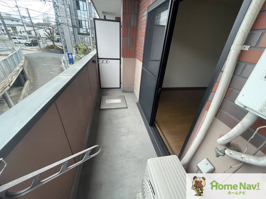 バルコニー　南向きです。