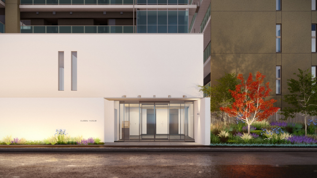 エントランス　外観完成予想ＣＧ