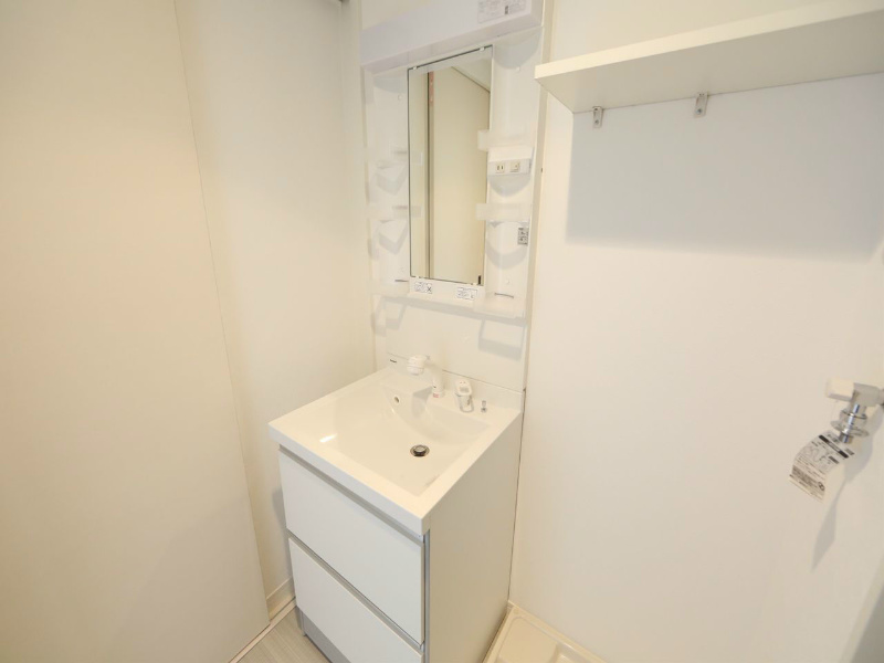洗面設備　脱衣所　独立洗面台（シャンプードレッサー）洗濯機用意できます