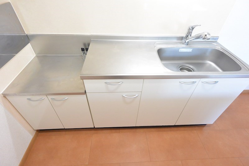 キッチン　2口ガスコンロ設置可能