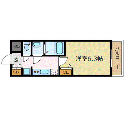 プレサンス新大阪イオリアの間取り写真