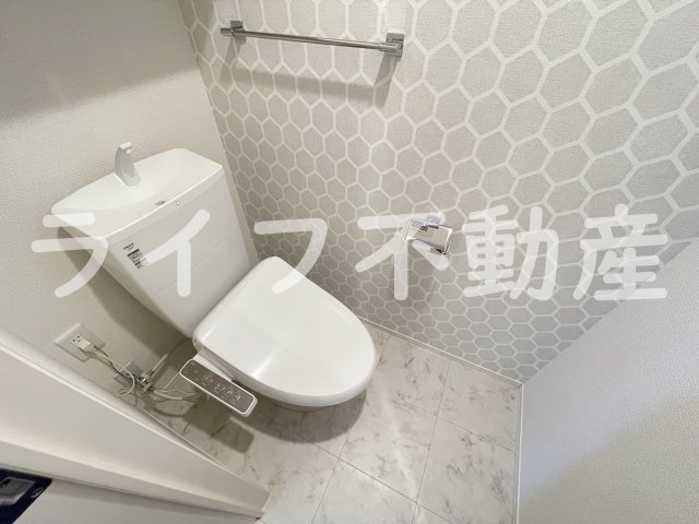 トイレ　ゆったりとした空間のトイレです