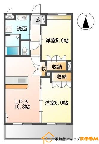 アリウス高田の間取り