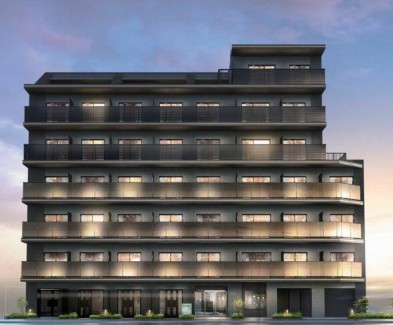 建物外観　鉄筋コンクリート造のがっちりとした建物。