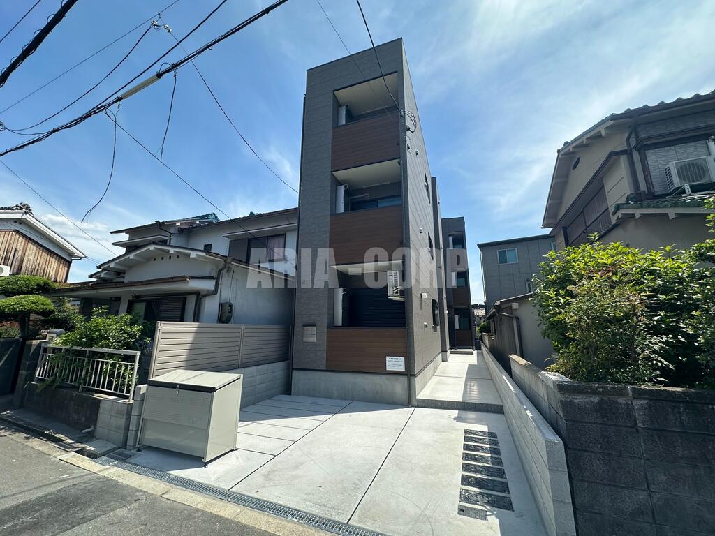 建物外観　2026年完成、大手ハウスメーカー施工のデザイナーズアパート