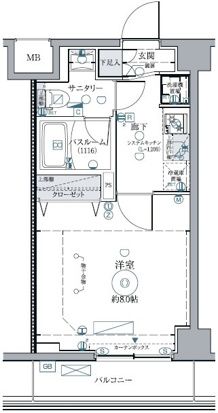 クレヴィスタ西馬込の間取り写真