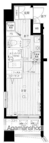 都営大江戸線 築地市場駅 徒歩6分 11階建 築24年の間取り写真