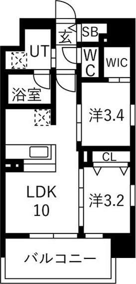 ソルテラスUMEDA NORTHの間取り写真