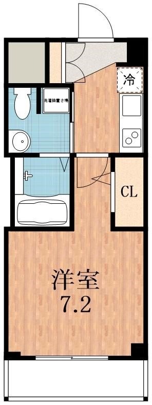 近鉄南大阪線 河堀口駅 徒歩3分 11階建 築9年の間取り写真