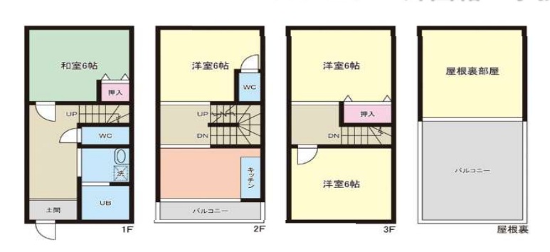 MG天王寺町北1丁目貸家の間取り写真