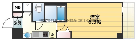 地下鉄谷町線 天神橋筋六丁目駅 徒歩8分 9階建 築14年の間取り写真