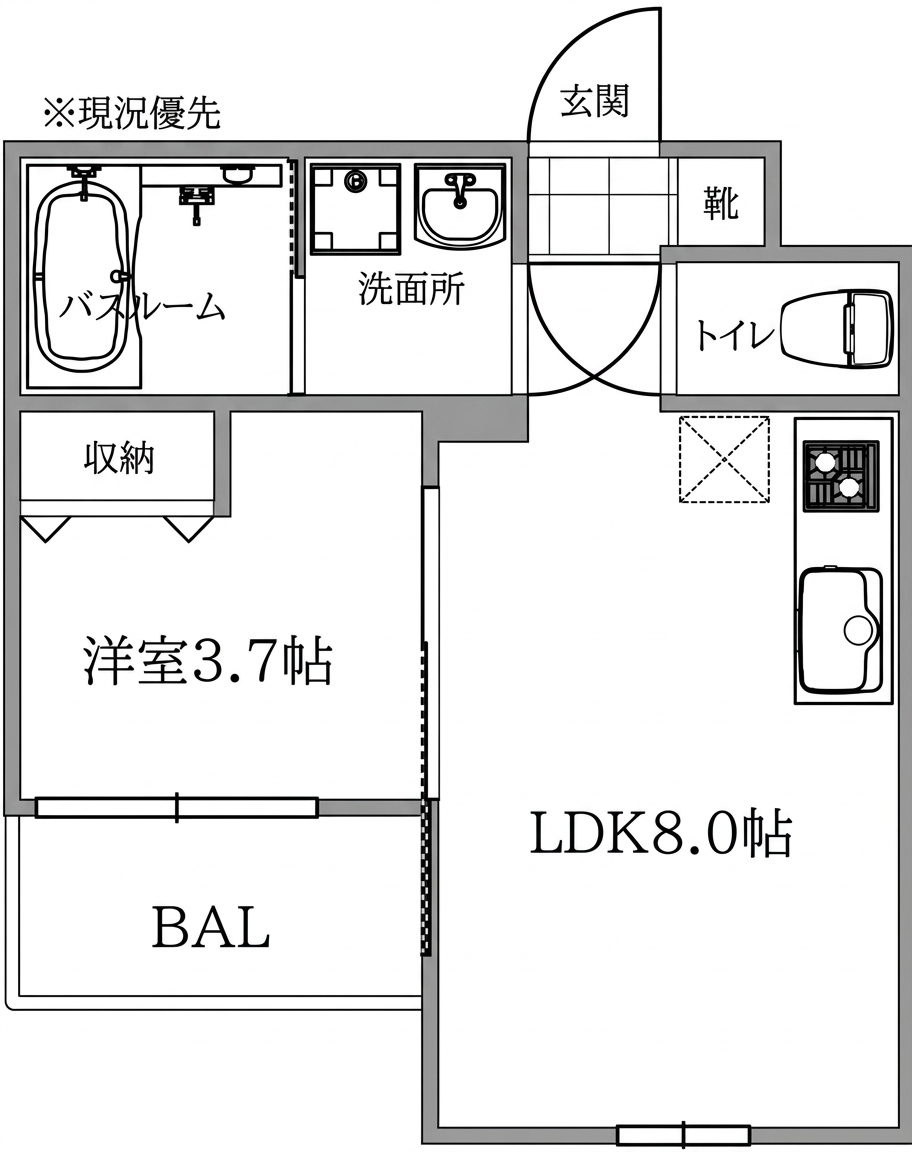 S-MOVE庚午北の間取り写真