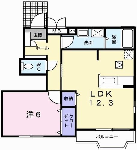 モーニンググローリーIIの間取り写真