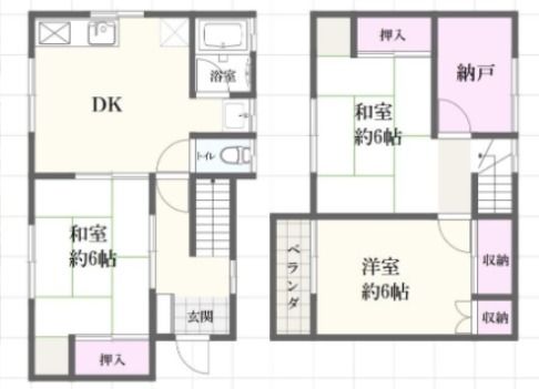 土山4丁目戸建の間取り写真