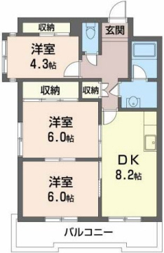 AD-HOC本町の間取り写真