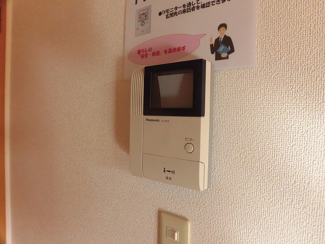 セキュリティ　モニター付きのインターフォン