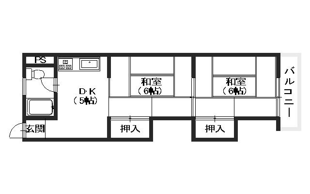 広島市安佐南区八木のマンションの間取り