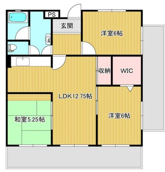 姫路市御立東のマンションの間取り