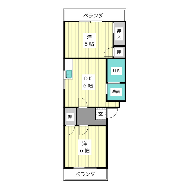 【グリーンハイツの間取り】