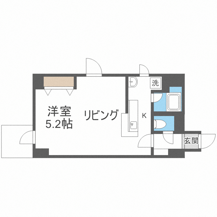 パークヒルズ大通中央の間取り