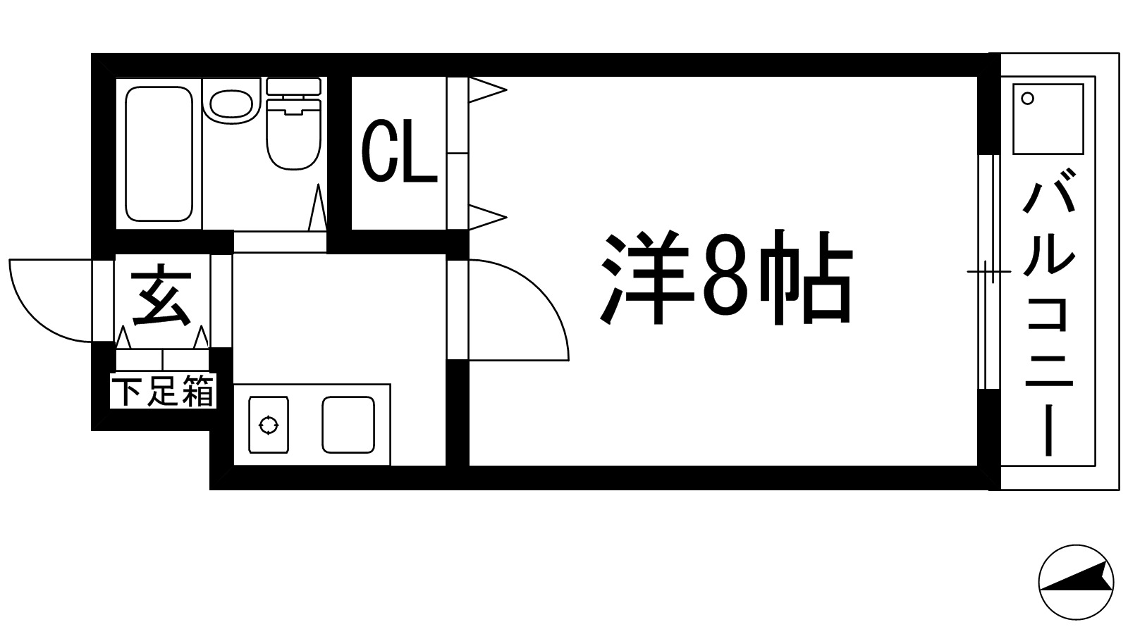 コージィコート瀬川2の間取り