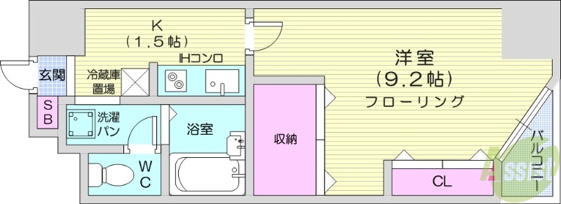 D’sVARIE札幌レジデンスの間取り