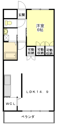 Ｍ’ｓ南ヶ丘の間取り