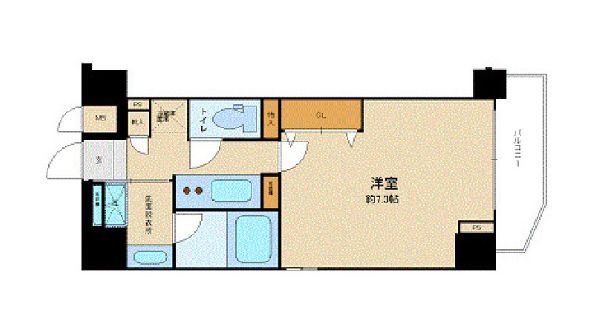 千代田区九段北のマンションの間取り