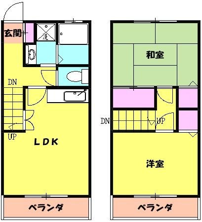 埼玉県さいたま市中央区本町西６（一戸建）の賃貸物件の間取り