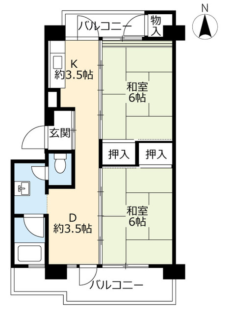 ＵＲ中央台の間取り