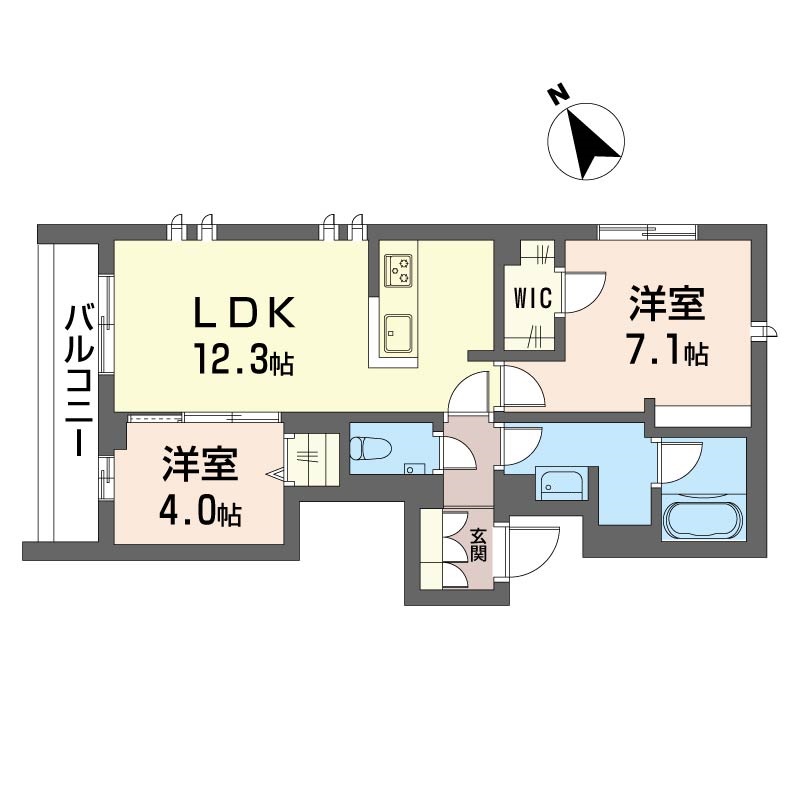 カーサ　オダの間取り