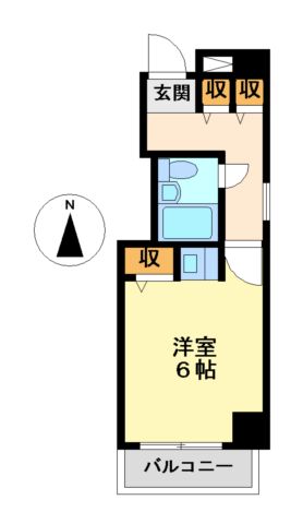 名古屋市中区丸の内のマンションの間取り