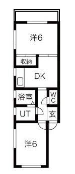 コーポシャルマンの間取り写真
