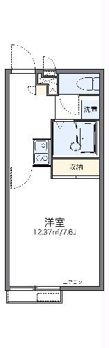 レオパレスサンフラワー向洋の間取り