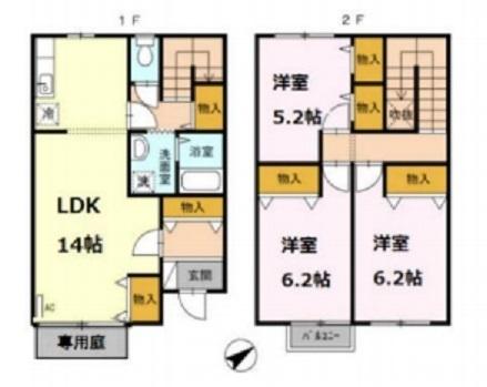 ルミエール東矢倉の間取り