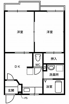 リッチハイム櫛林の間取り