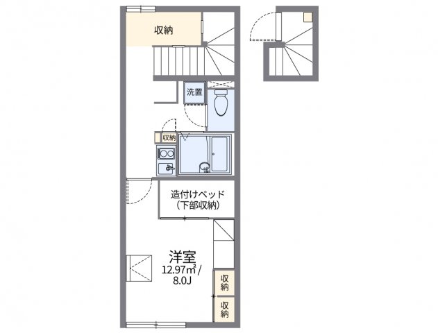 レオパレス学校町の間取り