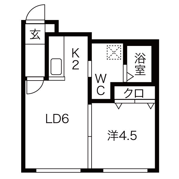 ブランノワールNordの間取り