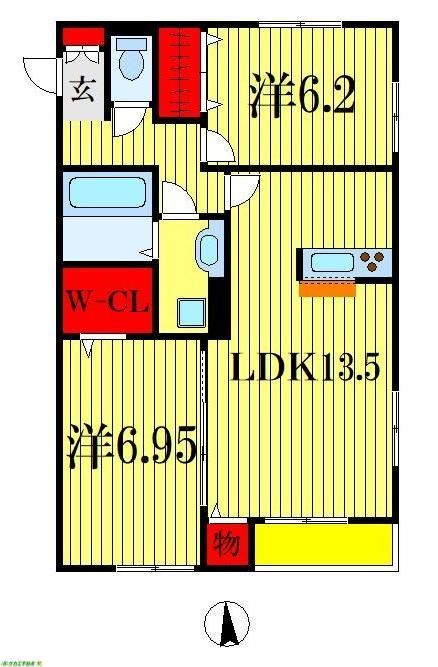 【シャトーヒルズの間取り】