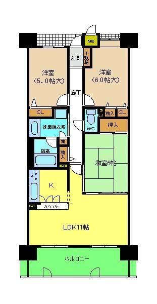 ソルプラーサ堺の間取り