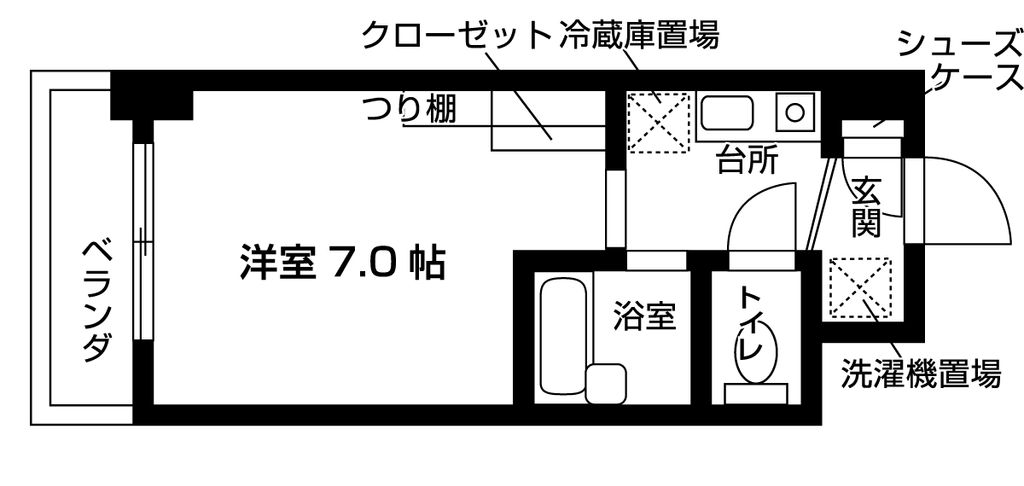 シャトー北習志野の間取り