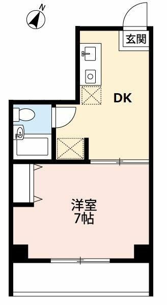 狭山市新狭山のマンションの間取り